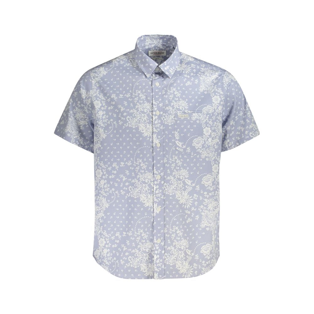 Guess Jeans light blue cotton shirt for men